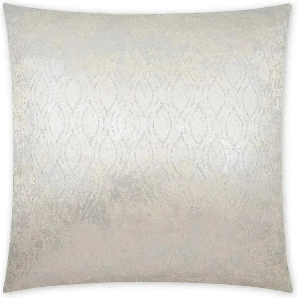 Glisten Pewter Glam Silver Large Throw Pillow Insert - LOOMLAN - D.V. Kap - Throw Pillows