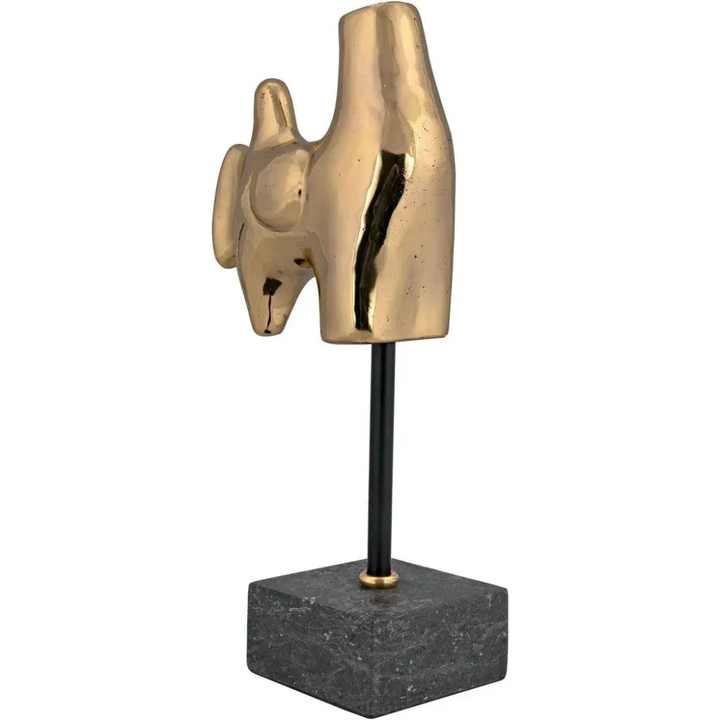 Goker with Stand Sculpture - LOOMLAN - Noir - Statues & Sculptures