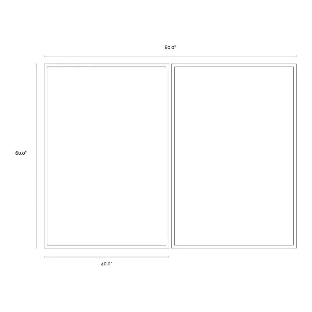 Gold Abyss 2PC Hand Painted Wall Art 40x60 - LOOMLAN - SUNPAN - Canvas Art