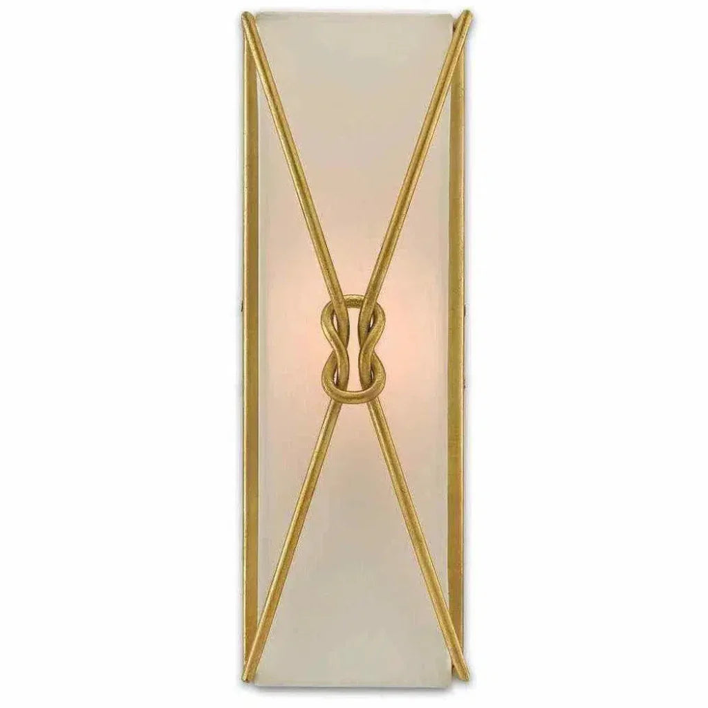 Gold Leaf Ariadne Large Wall Sconce - LOOMLAN - Currey & Co - Wall Sconces