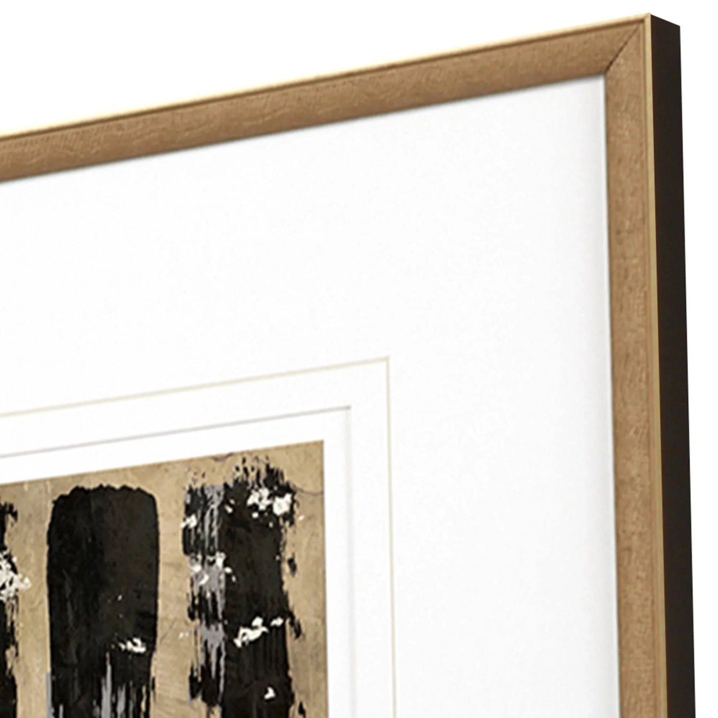 Grammercy II Wood Frame Brown Canvas Art 3PC