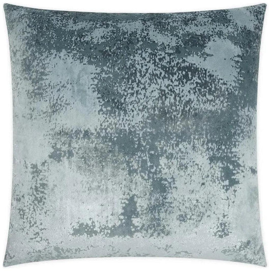 Grated Baltic Solid Slate Blue Large Throw Pillow - LOOMLAN - D.V. Kap - Throw Pillows