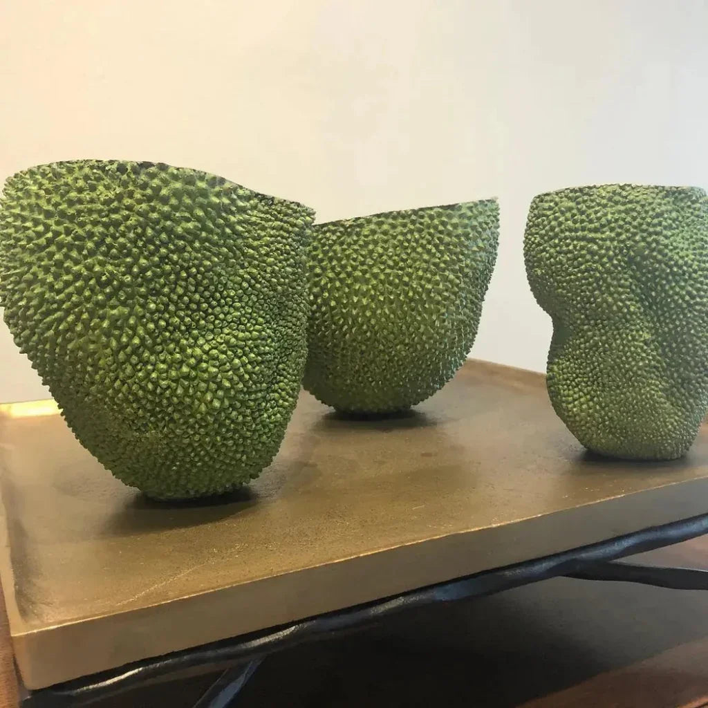 Green Gold Jackfruit Medium Vase - LOOMLAN - Currey & Co - Vases & Jars