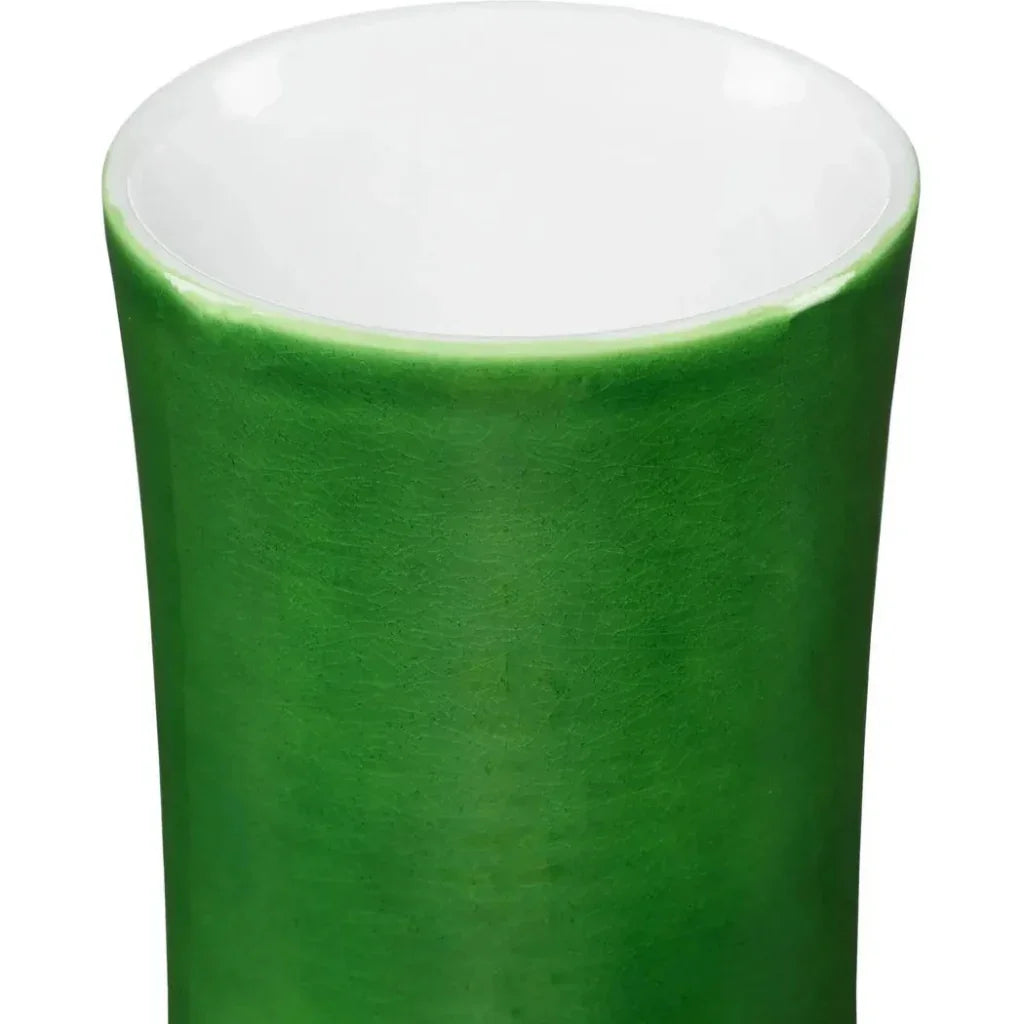 Green Imperial Green Long Neck Vase - LOOMLAN - Currey & Co - Vases & Jars