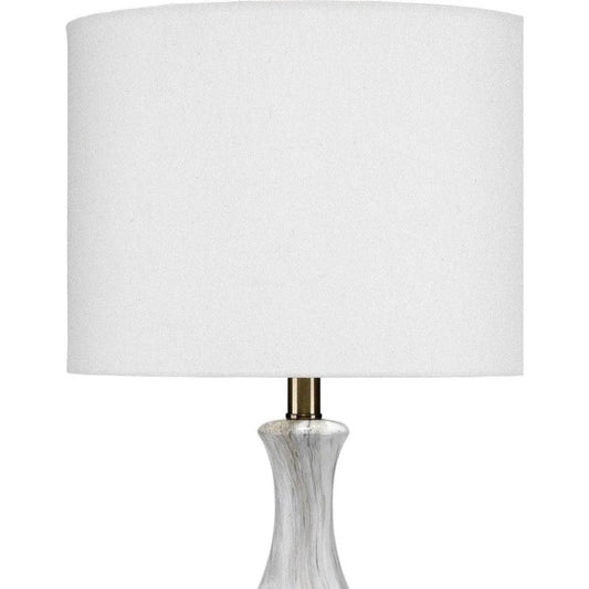 Grey Ceramic Acrylic Mila Table Lamp - LOOMLAN - Jamie Young - Table Lamps