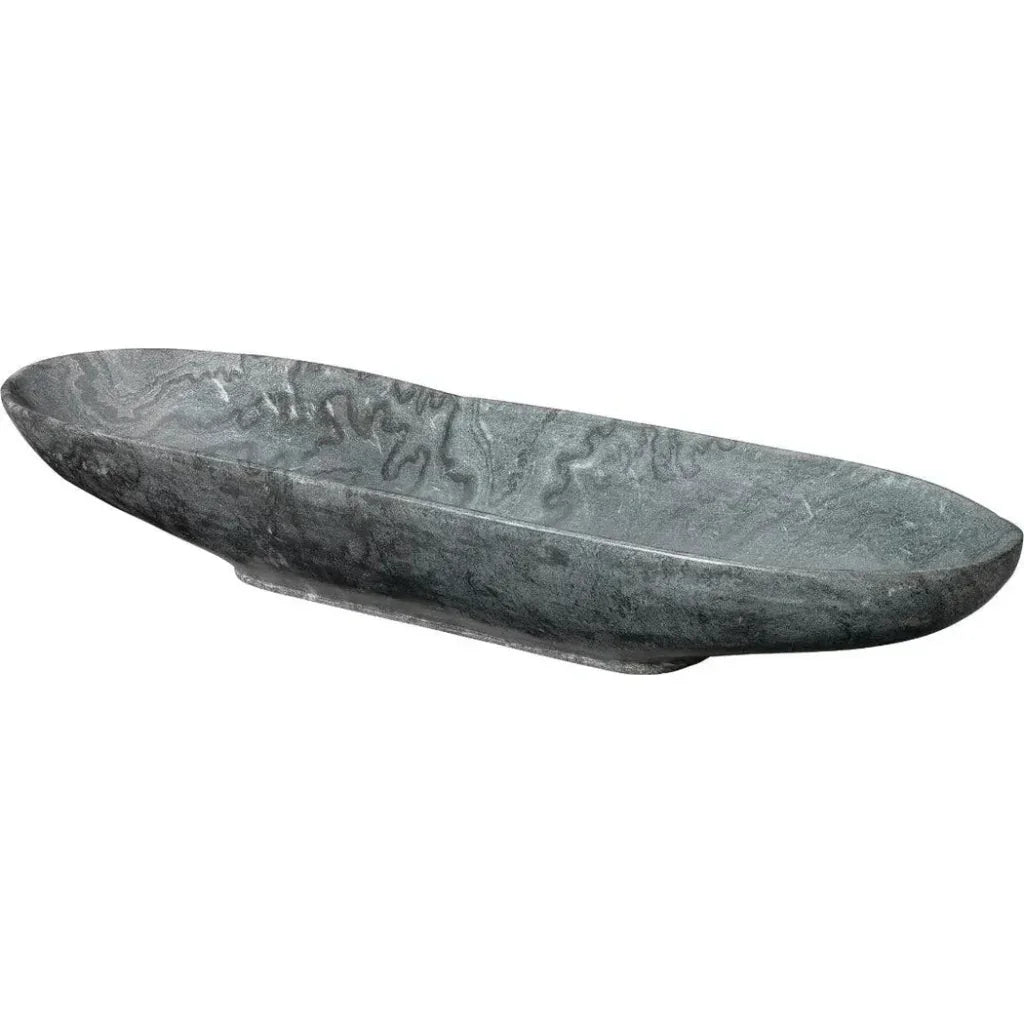 Long Oval Handmade Marble Bowl