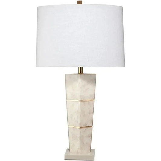 Grey Paper Lacquer Spectacle Table Lamp - LOOMLAN - Jamie Young - Table Lamps
