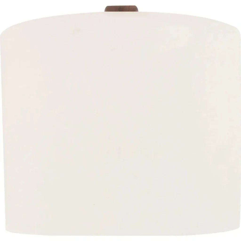 Gwen Wood & Textured Cotton Brown Table Lamp - LOOMLAN - Moe's Home - Table Lamps