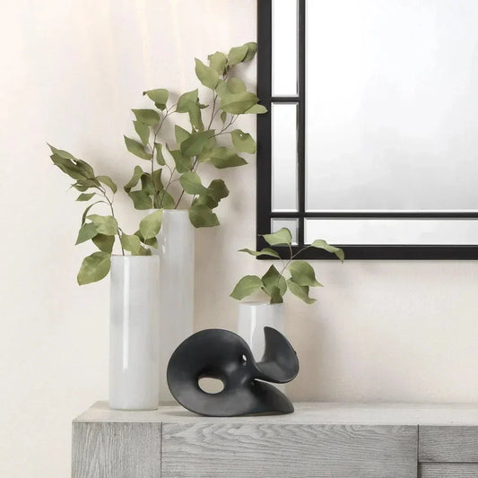 Gwendolyn Hand Blown Glass Cylinder Vases 3PC - LOOMLAN - Jamie Young - Vases & Jars