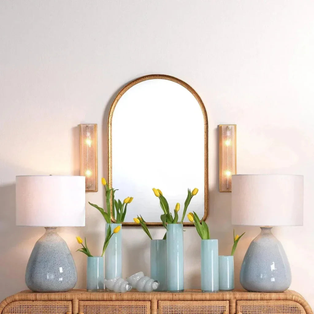 Gwendolyn Hand Blown Glass Cylinder Vases 3PC - LOOMLAN - Jamie Young - Vases & Jars