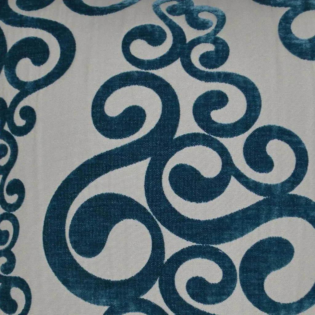D.V. Kap Harpo Peacock Blue Throw Pillow With Insert