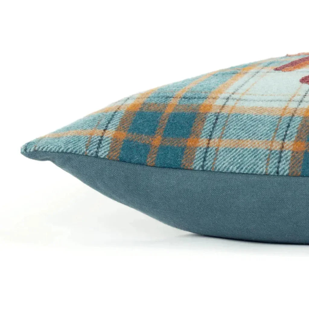 LOOMLAN Harvest Teal Lumbar Pillow With Insert