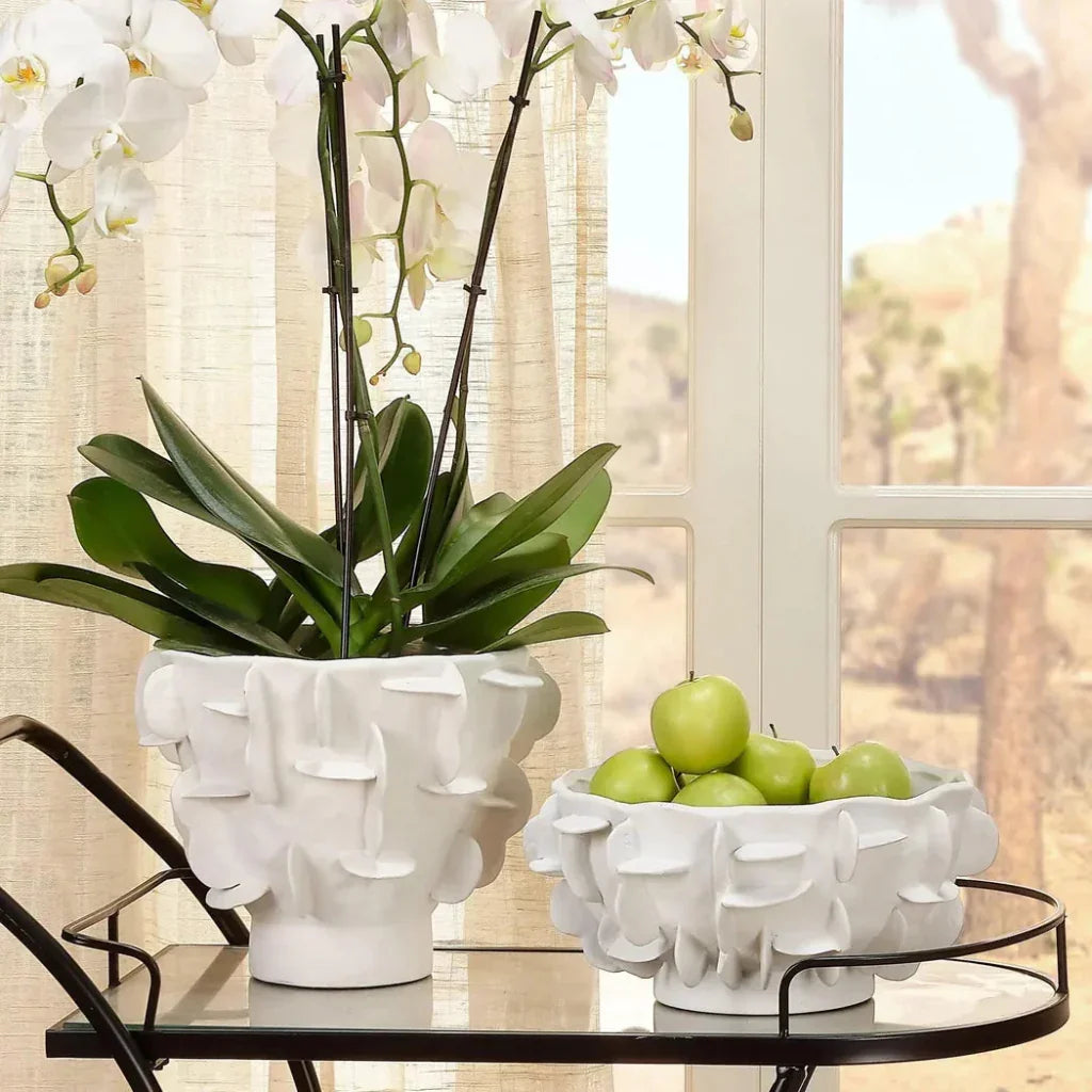 Helios Hand Formed Ceramic Bowl - LOOMLAN - Jamie Young - Boxes & Bowls