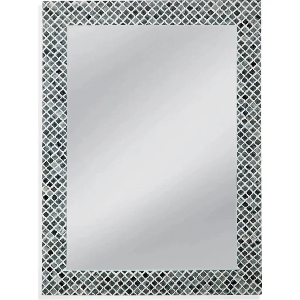 Henn Resin & MDF Black Vertical Wall Mirror