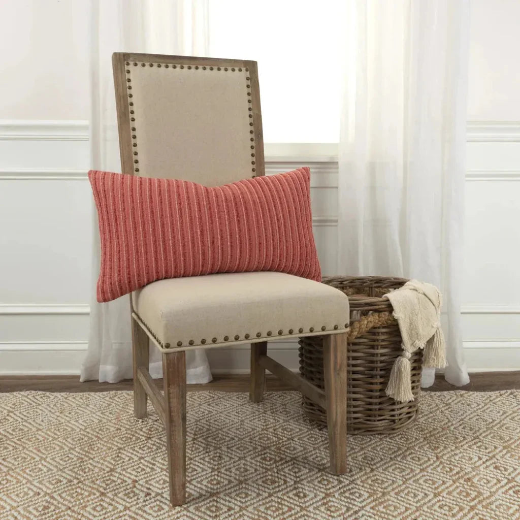 Hilda Textured Lumbar Rectangle Decorative Pillows - LOOMLAN - LOOMLAN - Throw Pillows