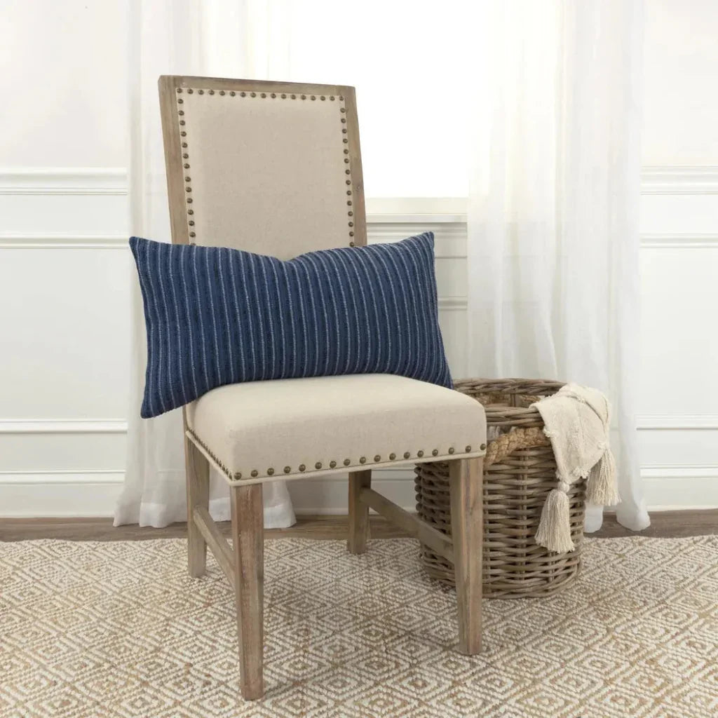 Hilda Textured Lumbar Rectangle Decorative Pillows - LOOMLAN - LOOMLAN - Throw Pillows