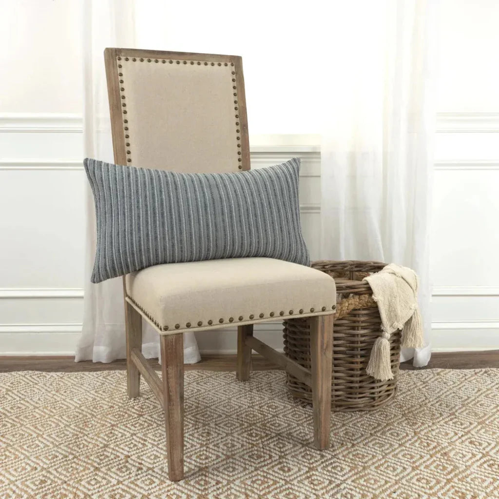 Hilda Textured Lumbar Rectangle Decorative Pillows - LOOMLAN - LOOMLAN - Throw Pillows