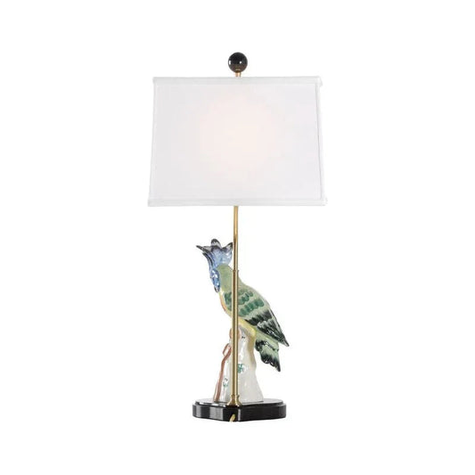 Hope Parrot Design Ceramic Table Lamp - LOOMLAN - Chelsea House - Table Lamps