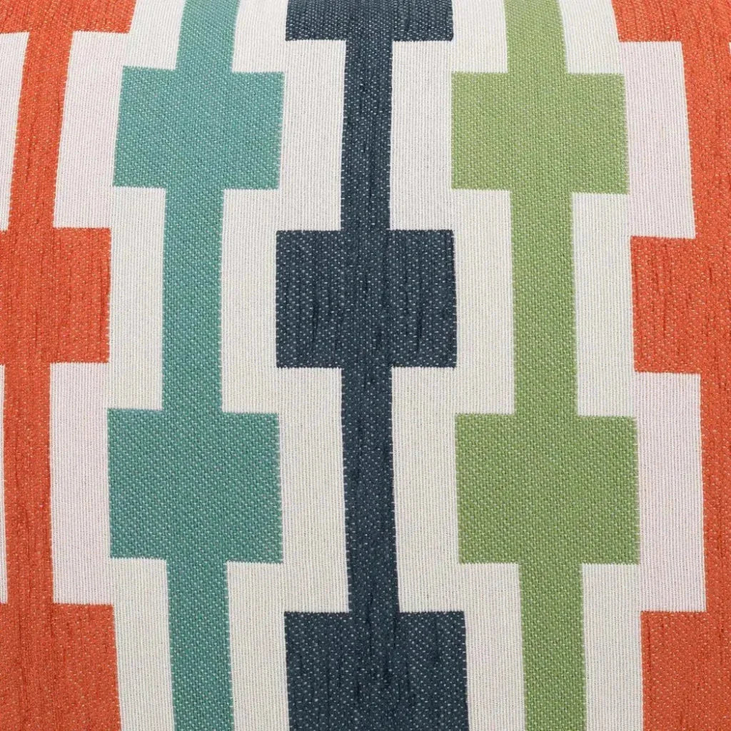 D.V. Kap Hopscotch Orange Throw Pillow With Insert