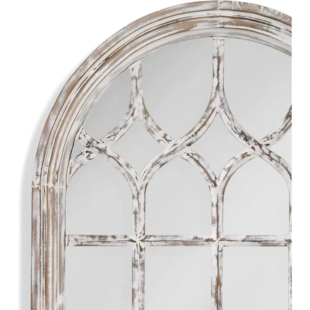 Ingram MDF White Vertical Floor Mirror-Floor Mirrors-Bassett Mirror-LOOMLAN