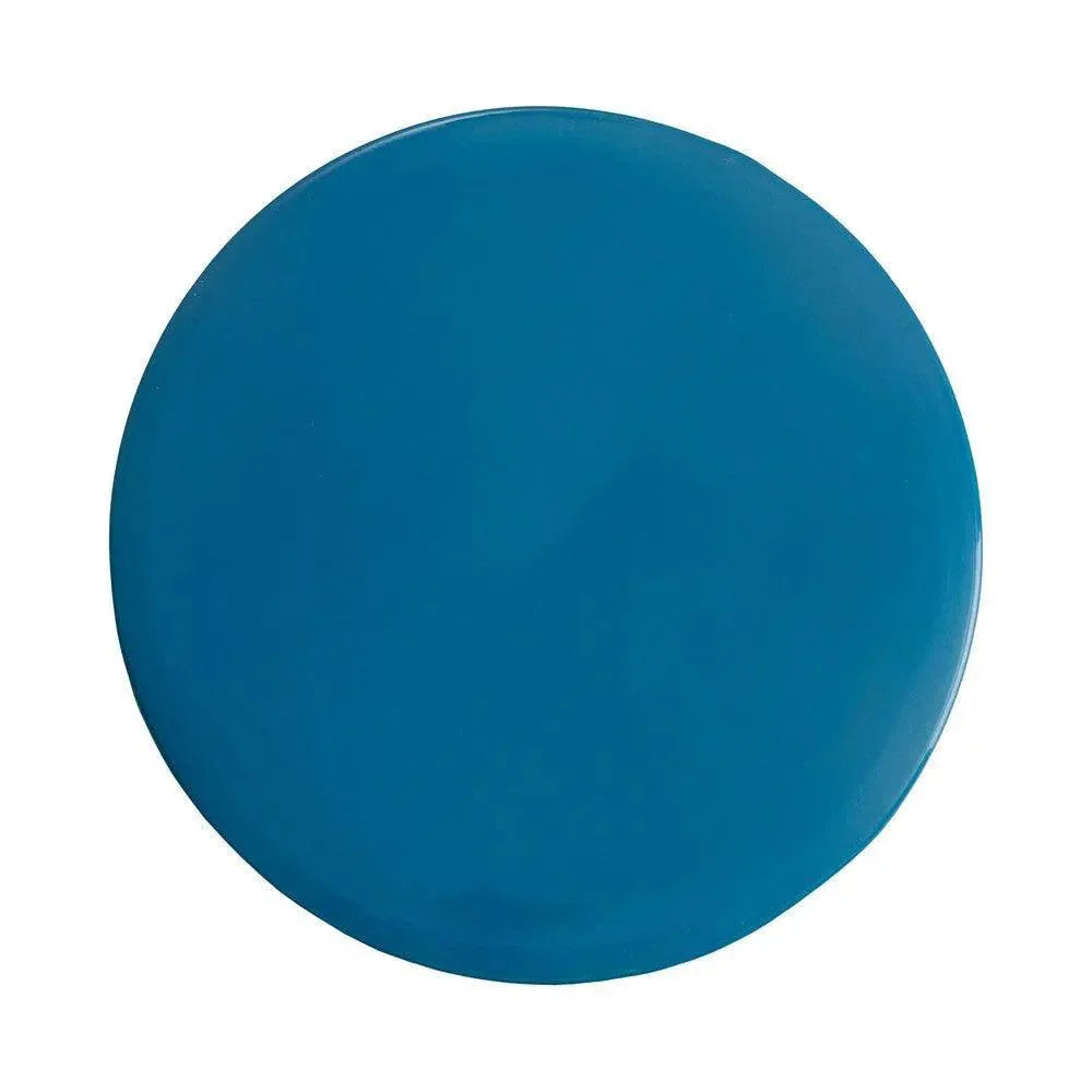 Intrepit 18 in. Round Turquoise Ceramic Garden Stool-Garden Stools-Emissary-LOOMLAN