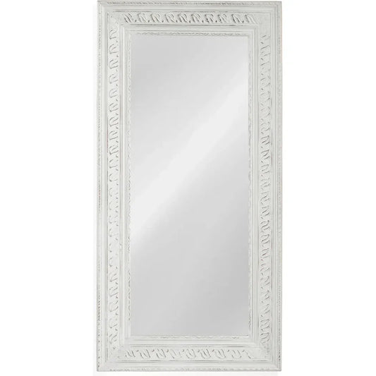 Ives MDF White Vertical Floor Mirror-Floor Mirrors-Bassett Mirror-LOOMLAN