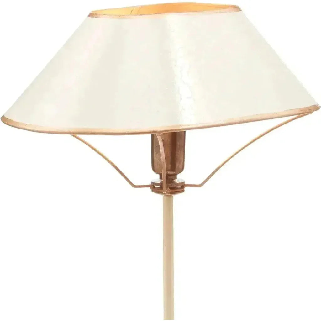 Ivory Antique Brass Gold Daphne Table Lamp - LOOMLAN - Currey & Co - Table Lamps