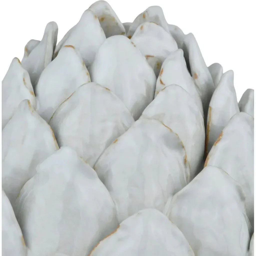 Ivory Artichoke - LOOMLAN - Currey & Co - Statues & Sculptures