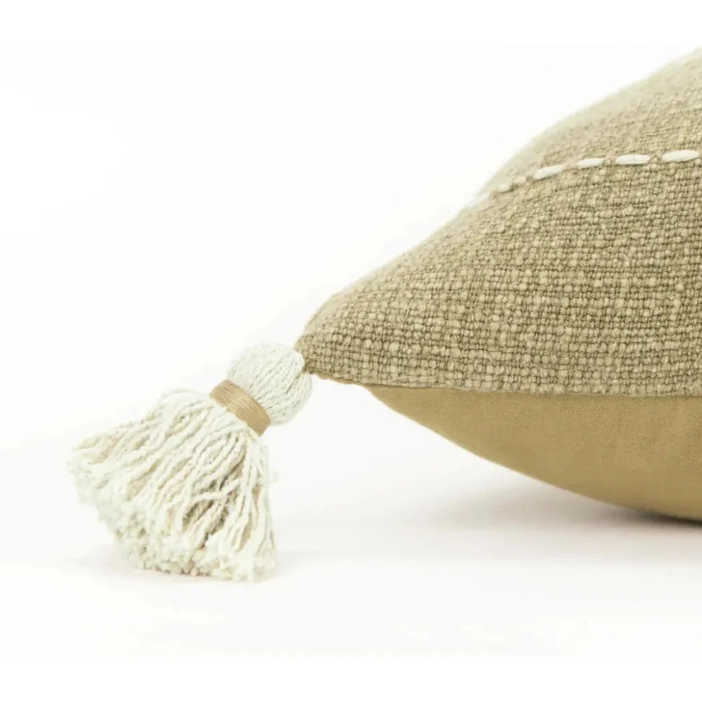 LOOMLAN Jackie Hieroglyphics Khaki Pillow Insert