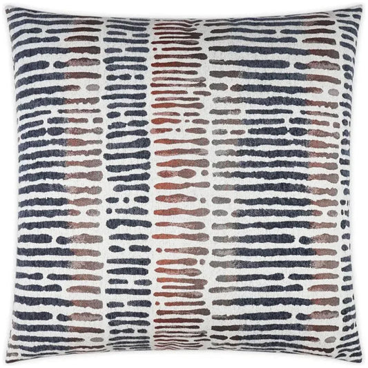 Jackson Abstract Global Navy Large Throw Pillow Insert - LOOMLAN - D.V. Kap - Throw Pillows