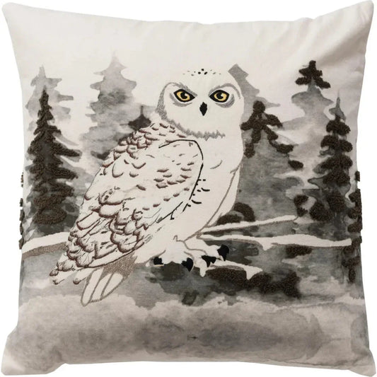 Jade Owl Decorative Throw Pillow Down Insert - LOOMLAN - LOOMLAN - Throw Pillows