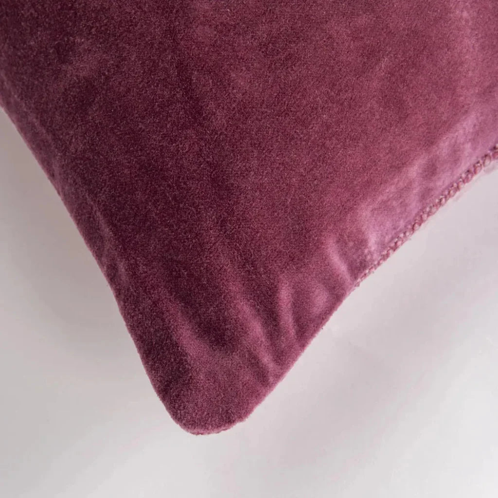 Jasmine Velvet Throw Pillow For Couch Down Insert - LOOMLAN - LOOMLAN - Throw Pillows
