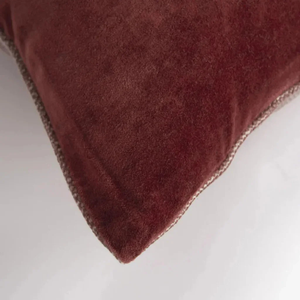 Jasmine Velvet Throw Pillow For Couch Down Insert - LOOMLAN - LOOMLAN - Throw Pillows
