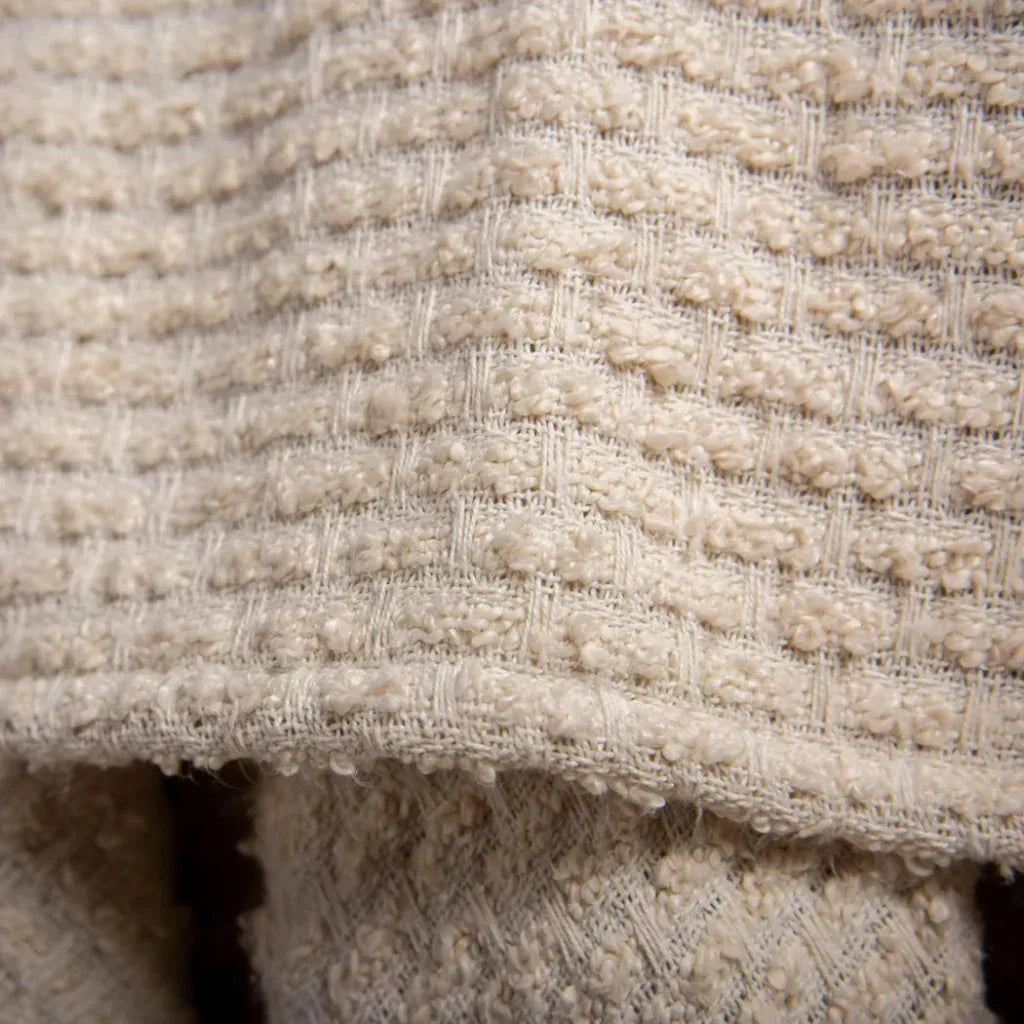 Jay Cream Outdoor Throw Blanket-Outdoor Blankets-LOOMLAN-LOOMLAN