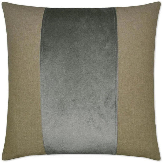 Jefferson Graphite Ribbon Grey Large Throw Pillow - LOOMLAN - D.V. Kap - Throw Pillows