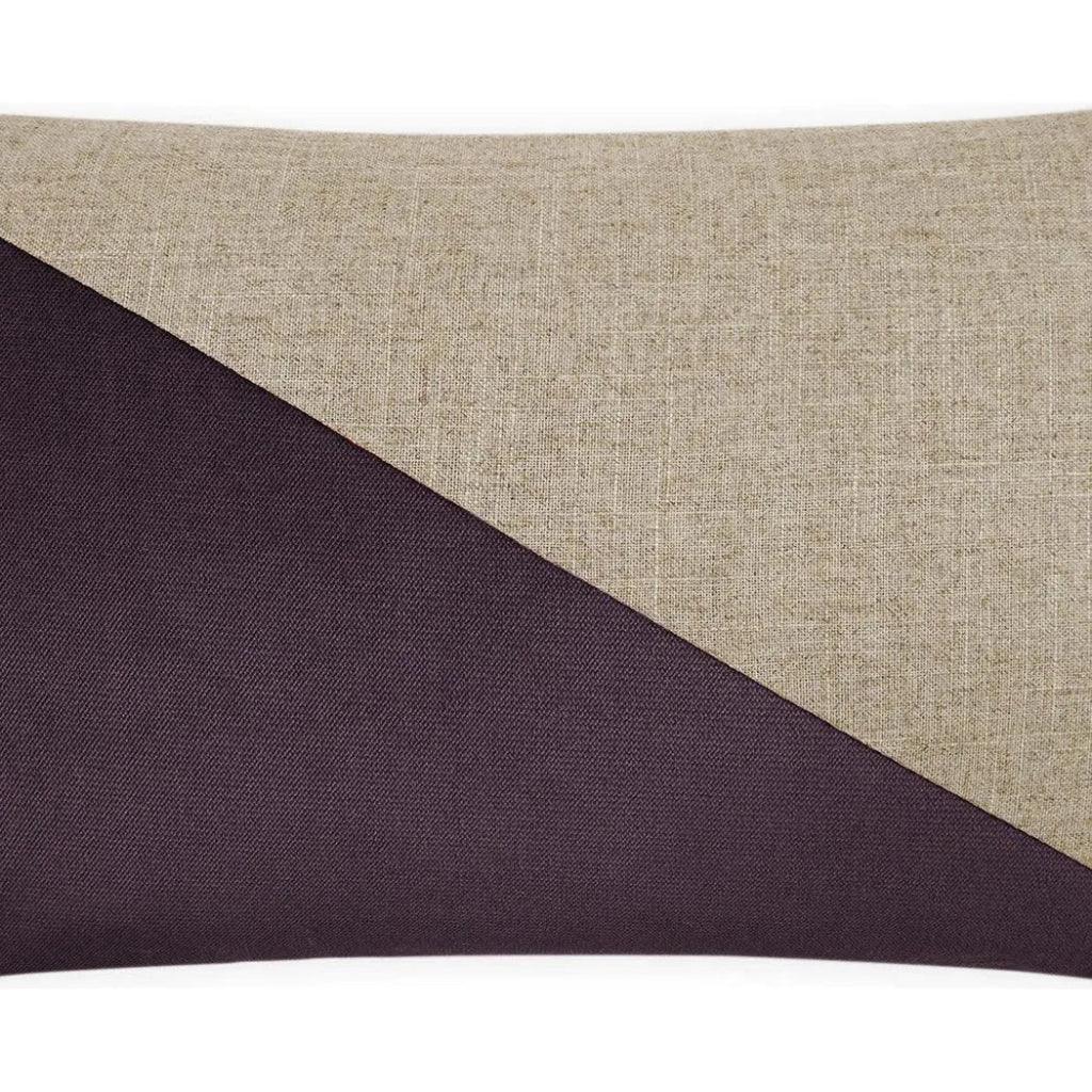 Jefferson Lumbar Amethyst Dark Purple Throw Pillow - LOOMLAN - D.V. Kap - Throw Pillows