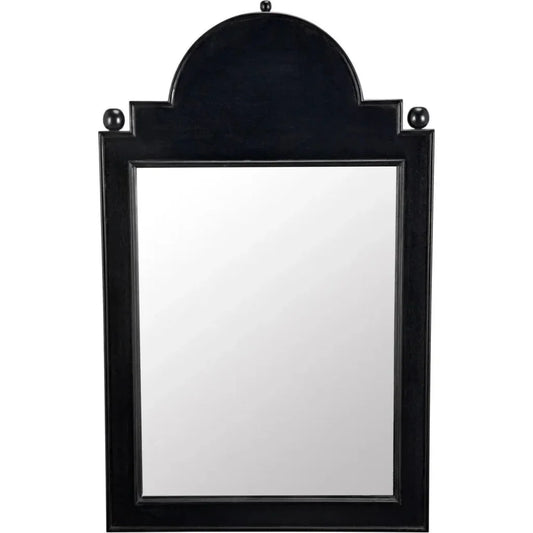Jess Wood Black Vertical Mirror - LOOMLAN - Noir - Wall Mirrors
