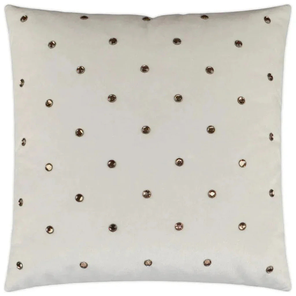 Jewels Ivory Throw Pillow With Insert - LOOMLAN - D.V. Kap - Throw Pillows