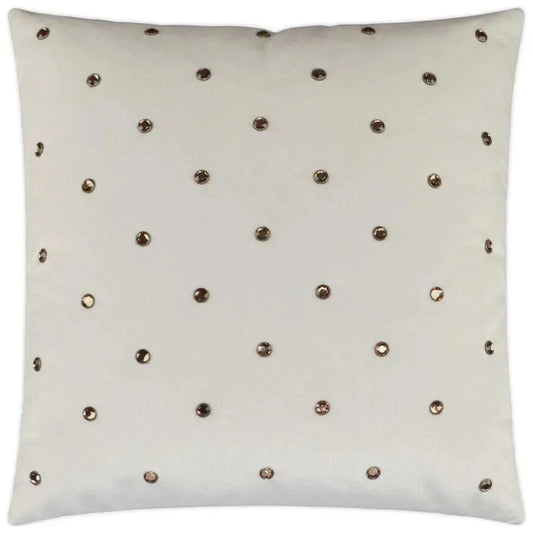Jewels Ivory Throw Pillow With Insert - LOOMLAN - D.V. Kap - Throw Pillows