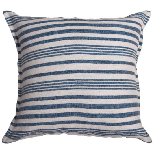 Jillian Striped Outdoor Throw Pillows-Outdoor Pillows-LOOMLAN-Blue-LOOMLAN