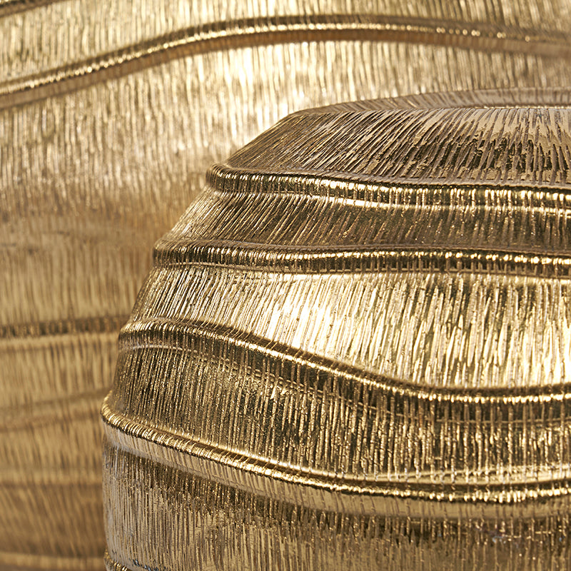 Julian Etched Brass Vase 2PC