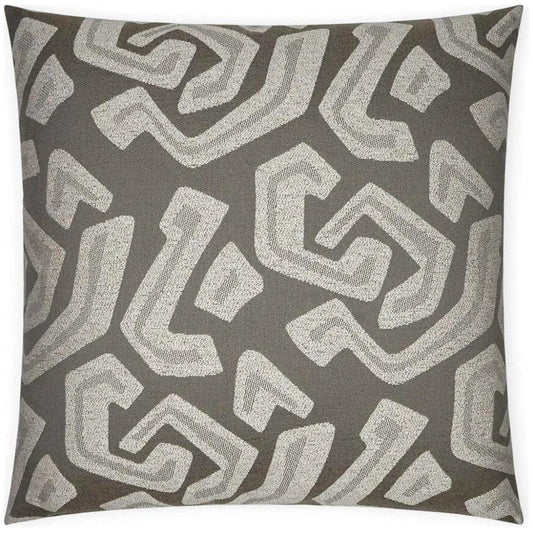 Jumanji Abstract Grey Large Throw Pillow Insert - LOOMLAN - D.V. Kap - Throw Pillows