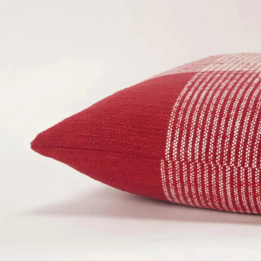 LOOMLAN Jumbo Plaid Throw Pillow For Couch