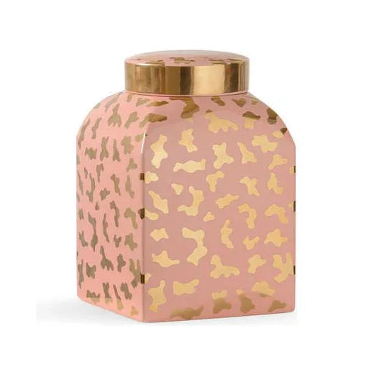 Chelsea House Jungle Ginger Gold Cheetah Printed Jar