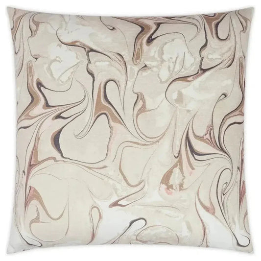 Juno Petal Abstract Blush Large Throw Pillow Insert - LOOMLAN - D.V. Kap - Throw Pillows