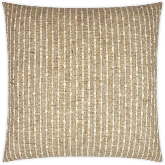Kemp Harvest Stripes Tan Large Throw Pillow Insert - LOOMLAN - D.V. Kap - Throw Pillows