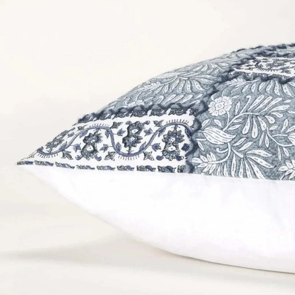 LOOMLAN Kira Light Teal Throw Pillow Down Insert