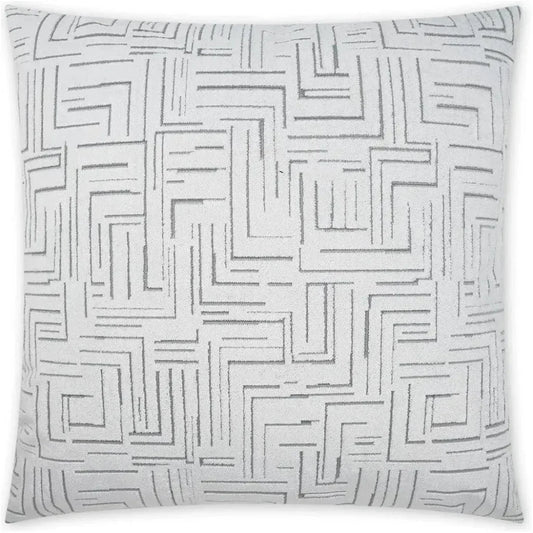 Klint Snow Geometric White Large Throw Pillow Insert - LOOMLAN - D.V. Kap - Throw Pillows
