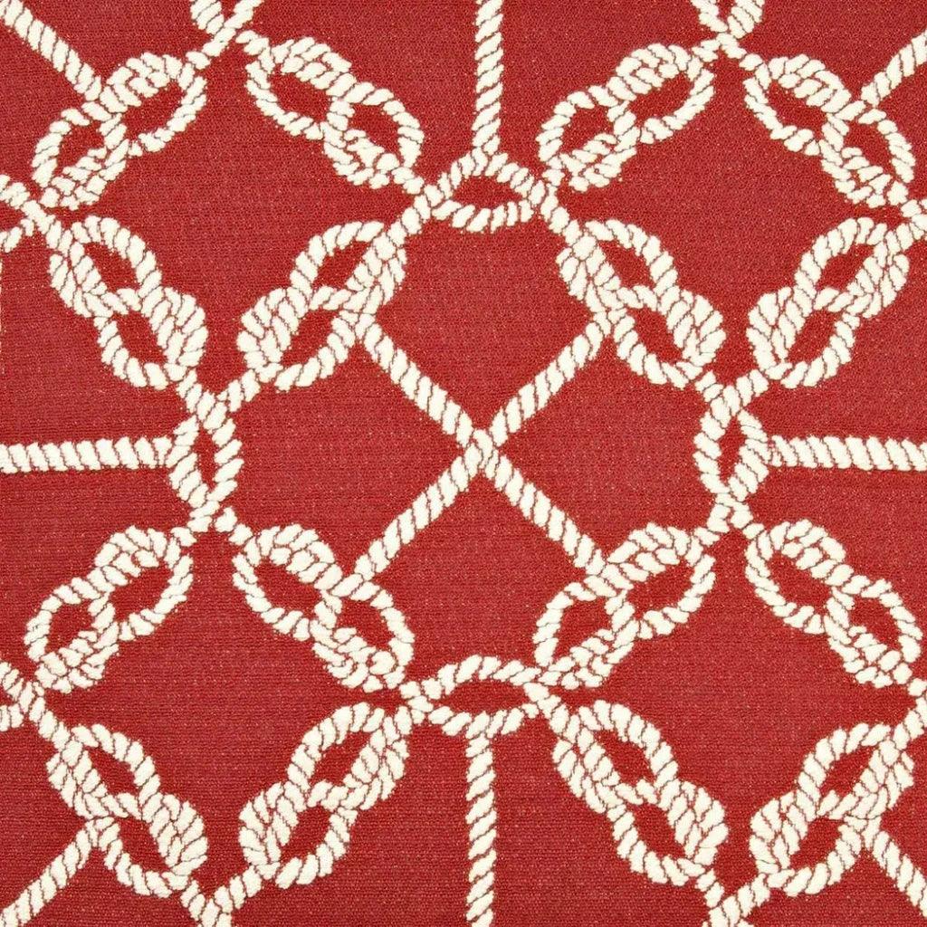 D.V. Kap Knots Red Throw Pillow With Insert