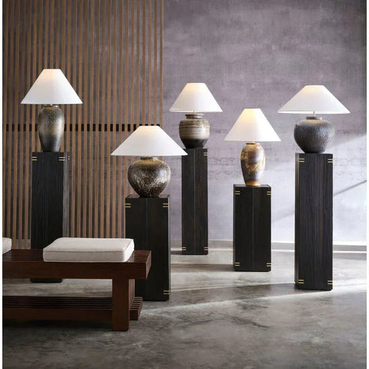 Kota Brown Handmade Table Lamp - LOOMLAN - Wildwood - Table Lamps